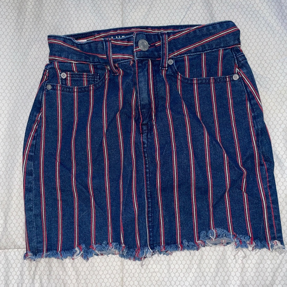 American Eagle Red White and Blue Skirt